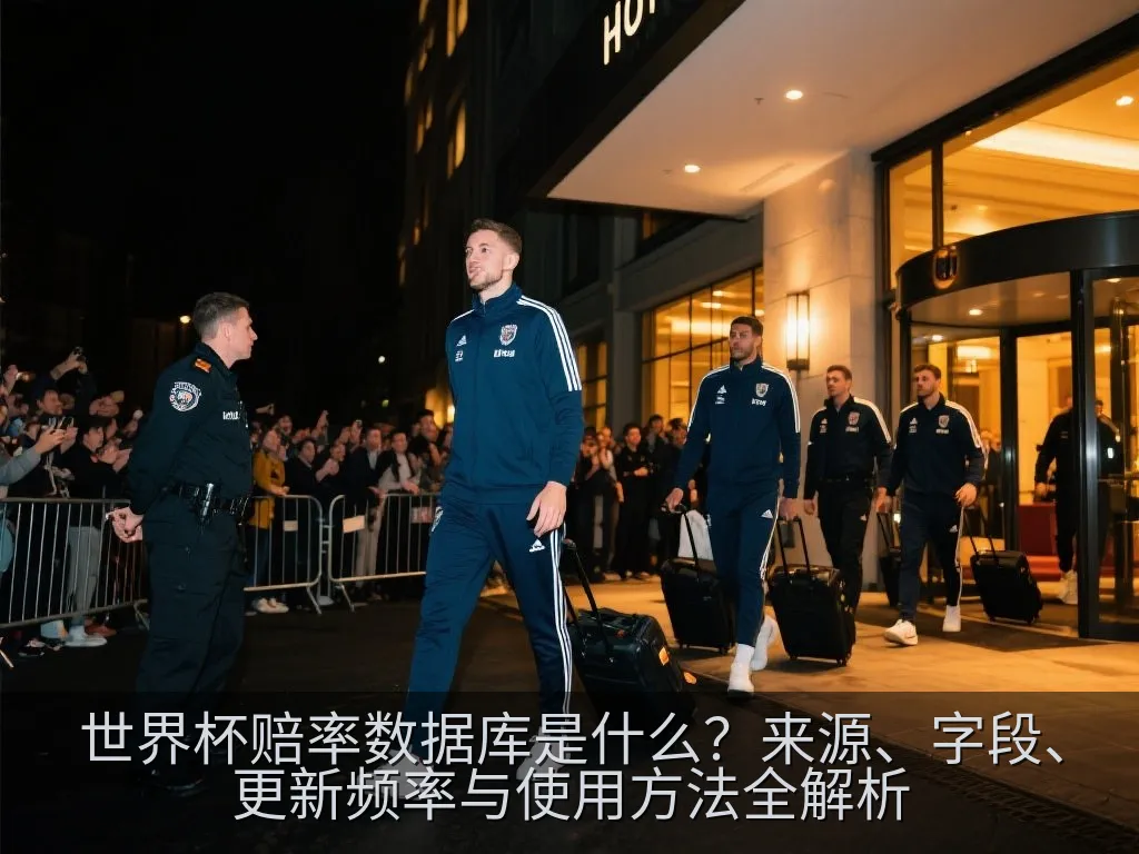 中性风格的世界杯赔率数据库表格界面与字段示意图